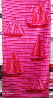 Пляжное полотенце Махра/велюр 75х150см. Паруса