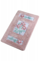 Коврик для ванной Chilai Home Linda Pembe 60x100 см