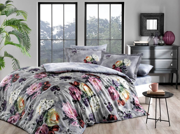 Постільна білизна TAC Digital Selva grey євро Постільна білизна TAC Digital Selva grey євро