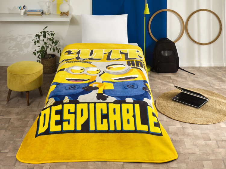 Плед дитячий Tac Disney Minions 4 160x220 см Плед дитячий Tac Disney Minions 4 160x220 см