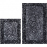 Набор ковриков Arya Tiffany Антрацит 2 предмета 60х100 см + 60x50 см