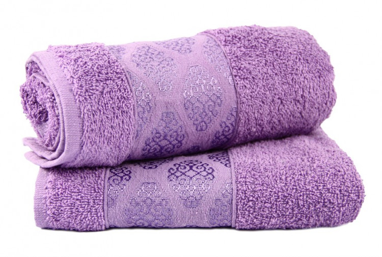 Полотенце махровое IzziHome Osman 450 г/м2 сиреневый 50x90 см Полотенце махровое IzziHome Osman 450 г/м2 сиреневый 50x90 см