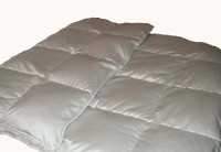 Одеяло Iglen облегченное климат-комфорт 100% белый пух 110х140 см. 