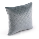 Декоративная подушка Руно “Velour” Dark Grey ромб 40x40 см