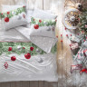 Постельное белье TAC Snowflake yesil евро люминесцентное