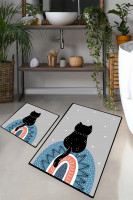 Набір килимків для ванної кімнати Chilai Home Waiten 60x100 см + 50x60 см
