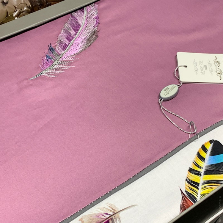 Постільна білизна Maison Dor Plum Volante Dark Lilac євро