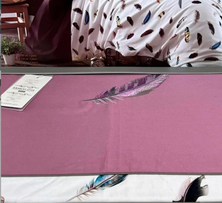 Постільна білизна Maison Dor Plum Volante Dark Lilac євро