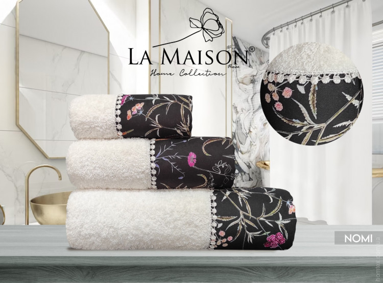 Набор полотенец La Maison Nomi из 3 шт. 30х50 см+ 50х90 см +70x140 см с парфюмом 