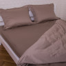 Простынь Billerbeck Neustadt U светло-коричневый 180x220 см