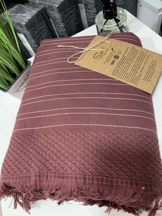 Полотенце Pestemal Sikel Orenda 100x150 см терракотовое