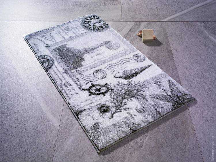 Коврик для ванной Confetti Light House Gri 50x57 см 