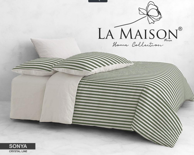 Постельное белье La Maison вареный хлопок Sonya crystal line евро