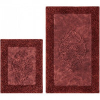 Набор ковриков Arya Tiffany Бордовый 2 предмета 60х100 см + 60x50 см