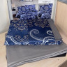 Постільна білизна LaRomano Sateen Evona Navy Blue полуторний 