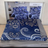 Постільна білизна LaRomano Sateen Evona Navy Blue полуторний 