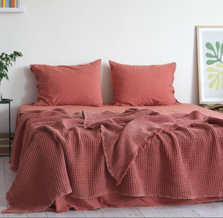 Покривало Pike La Modno Stonewashed Terracotta 220x240 см