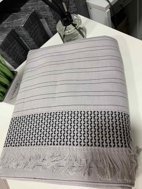 Полотенце Pestemal Sikel Orenda 100x150 см светло-серое