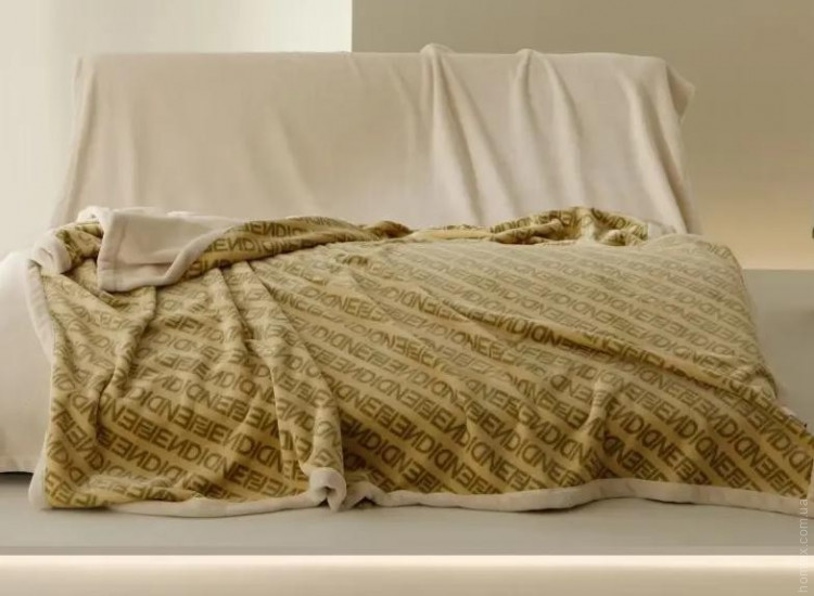 Плед велюровый двуслойный Home Textile 200x230 см, модель 3