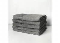 Полотенце махровое SoundSleep Rossa серое 70x140 см