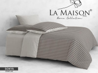 Постільна білизна La Maison варена бавовна Sonya stone line євро Постільна білизна La Maison варена бавовна Sonya stone line євро