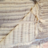 Муслинове покривало Moss Home 230x250 см Вузька смужка світлий беж-крем