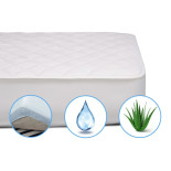 Наматрасник Mirson Стандарт Тенсель (Modal) Aloe Vera 70x130 см, №310 (непромокаемый с резинкой по периметру)
