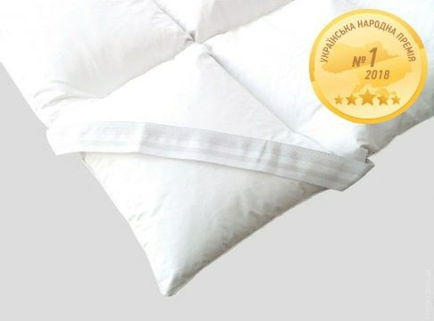 Перина-наматрасник Mirson Luxury Exclusive пух 100% 200x200 см