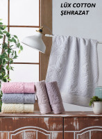 Набор жаккардовых полотенец Cestepe Lux Cotton Sehrazat из 6 штук 90х150 см