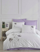 Постельное белье Altinbasak сатин люкс Lizay puce евро Постельное белье Altinbasak сатин люкс Lizay puce евро