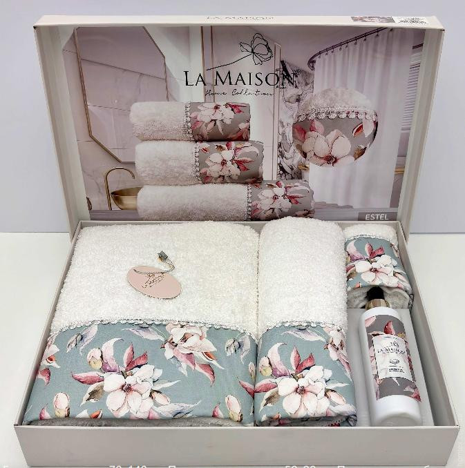 Набор полотенец La Maison Estel из 3 шт. 30х50 см+ 50х90 см +70x140 см с парфюмом
