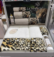 Набір рушників La Maison Peny з 3 шт. 30х50 см + 50х90 см + 70х140 см з парфумом