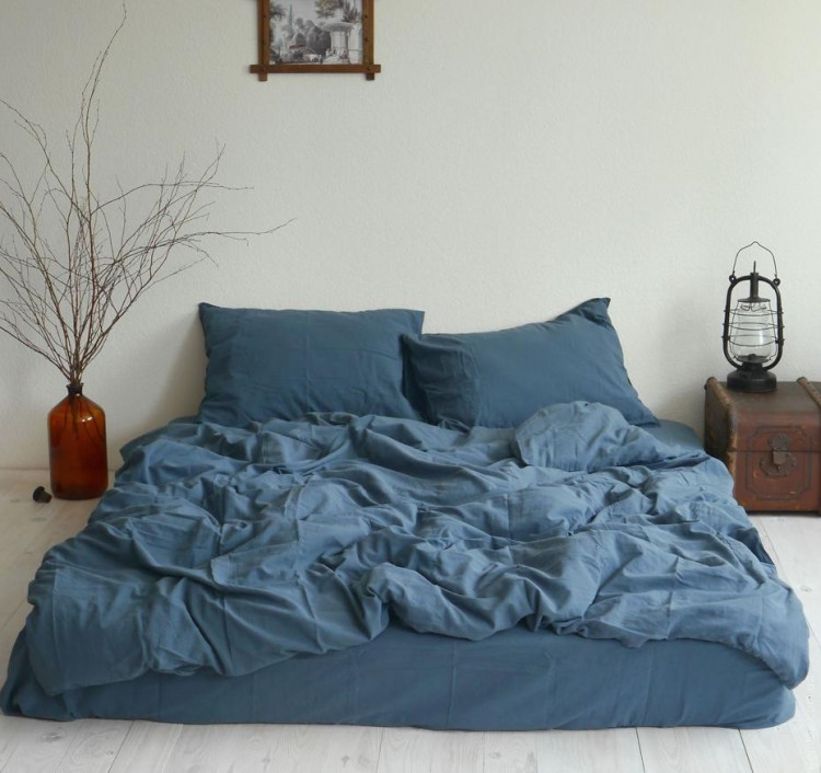 Постельное белье La Modno Blue Stonewashed евро