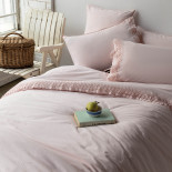 Постільна білизна Issimo Home Stonewash Daisy Pink poplin євро