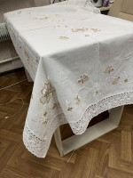 Скатертина Alltex 150x220 см з вишивкою, модель 9