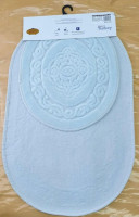 Набор ковриков для ванной Zeron Cotton Mat 50x60 см + 60x100 см, ментоловый