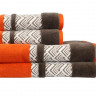 Полотенце махровое Hobby Nazende оранжевый - коричневый 70x140 см 