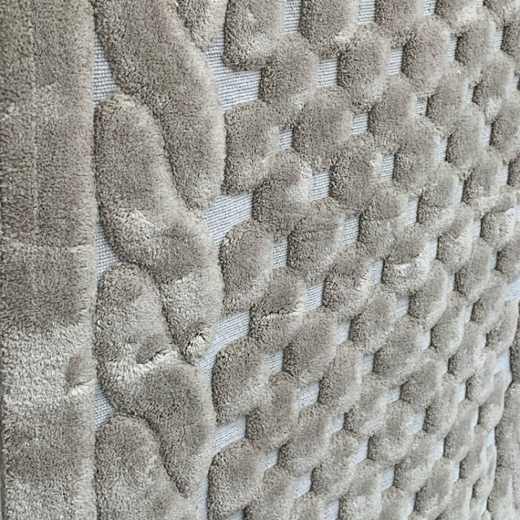 Набір килимків для ванної Gelin Home Erguvan dark beige (темно-бежевий) 50x60 см + 60x100 см
