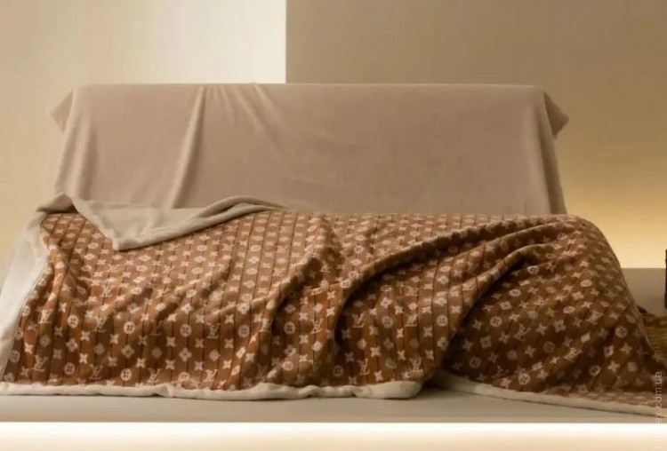 Плед велюровый двуслойный Home Textile 200x230 см, модель 4