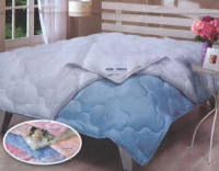 Одеяло Le Vele двухслойное Nano зима-лето голубое 155x215 см