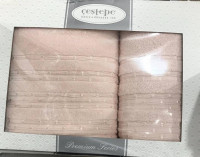 Набор махровых полотенец Cestepe из двух штук 50x90 см + 70x140 см, модель 2