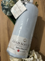 Простынь сатиновая Gold Soft Life 180x200+30 см голубая