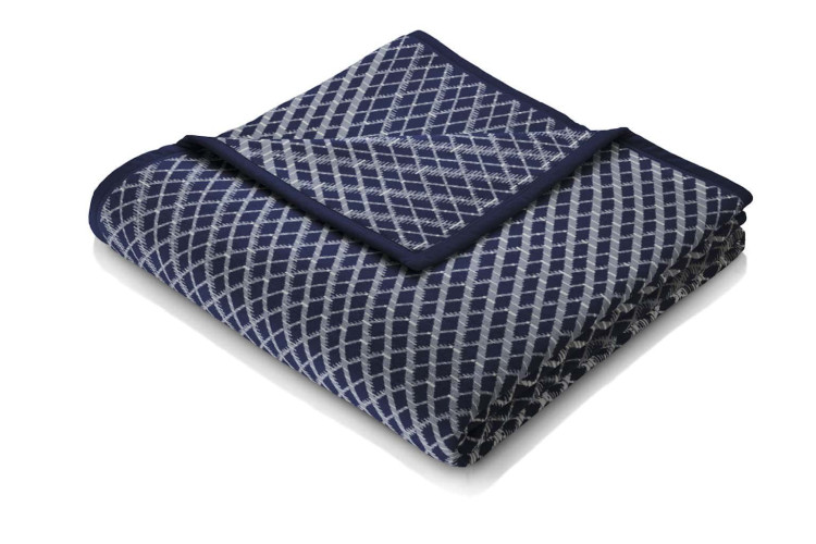 Плед Biederlack Cott.Home VB Threads blue 150x200 см Плед Biederlack Cott.Home VB Threads blue 150x200 см