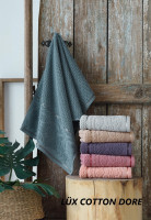 Набор жаккардовых полотенец Cestepe Lux Cotton Dore из 6 штук 90х150 см