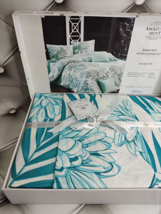Постільна білизна Belizza Amazing Mint (м'ятна) євро