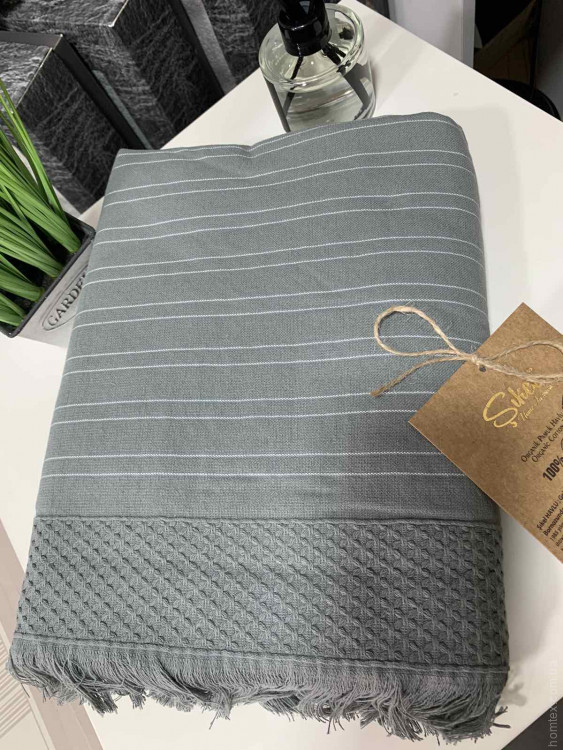 Полотенце Pestemal Sikel Orenda 100x150 см оливковое