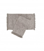 Набор ковриков Irya - Jebel gri серый 60х90 см + 40х60 см