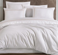 Постельное белье Dantela Vita Nuans beyaz белый евро с вышивкой Постельное белье Dantela Vita Nuans beyaz белый евро с вышивкой