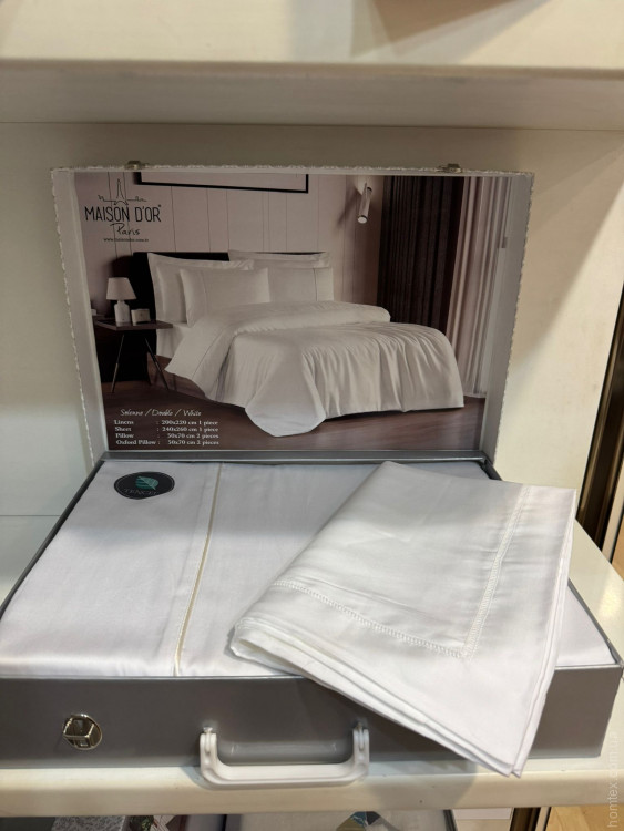 Постільна білизна Maison Dor Solenne white тенсель євро