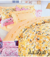 Двуспальный комплект постельного белья "Я люблю" (Украина) Антони розовый